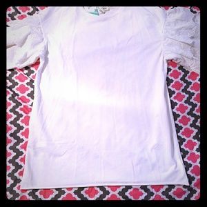 Boutique bell sleeve white tunic dress